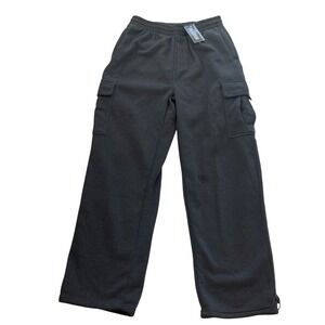 NWT Mikey62 Men's Size 3XL Sweatpants Gray Cargo Drawstring Lounge Casual